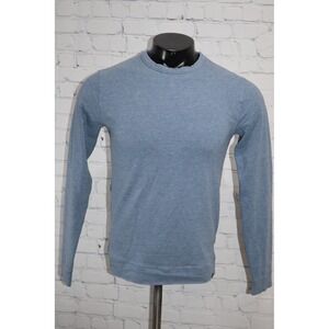 tasc Performance Sweatshirt Mens Small Blue Long Sleeve Crew Neck Bamboo Cotton